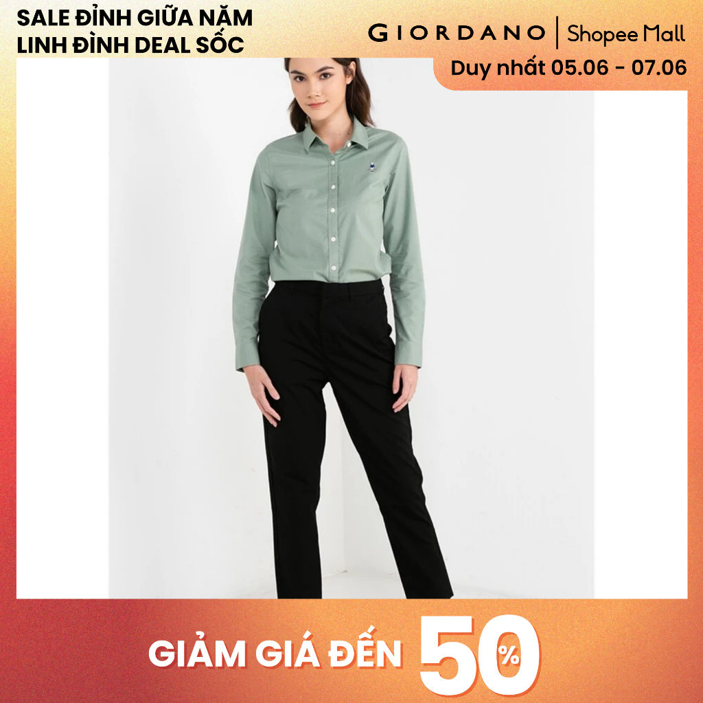 GIORDANO กางเกงสีกากีผู้หญิง 05413004