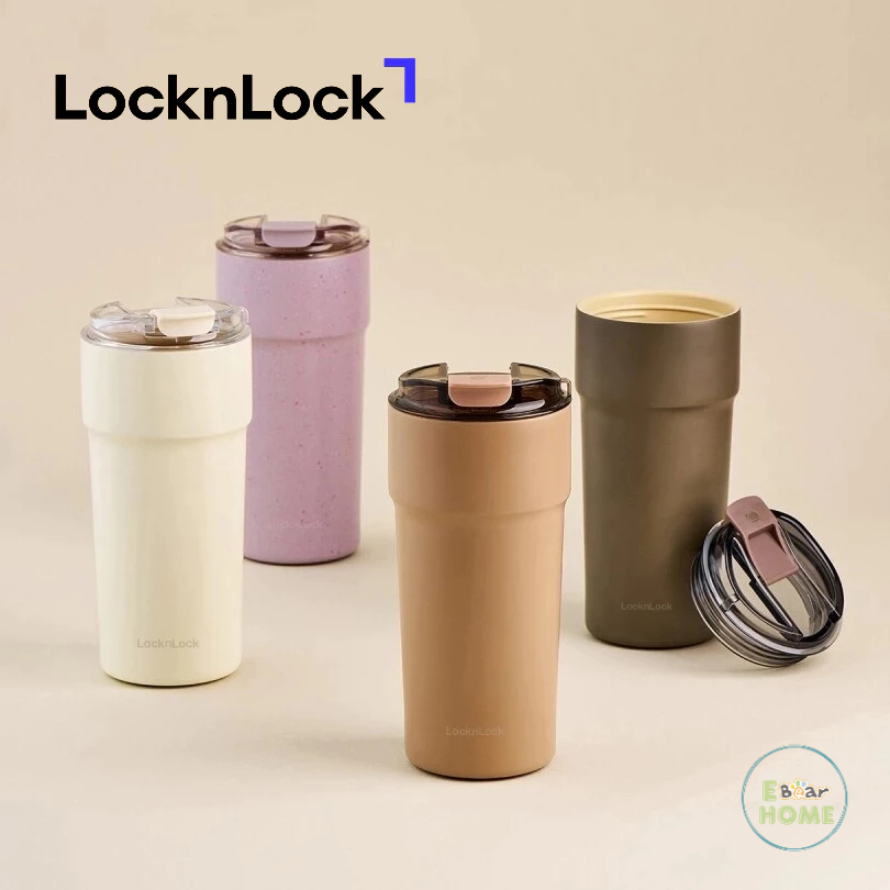 LocknLock ถ้วยเก็บความร้อน Metro Café พร้อมเคลือบเซรามิกคงรสชาติเครื่องดื่ม LHC4359 - 650ml | LHC4357 - 500ml