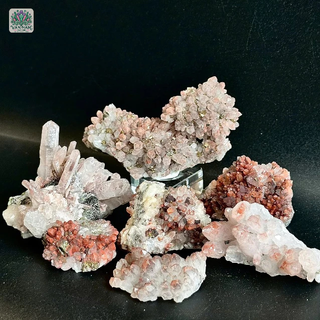 Pyrite Symbiotic Red Quartz Coarse Piece – หินธรรมชาติสีทองประกาย