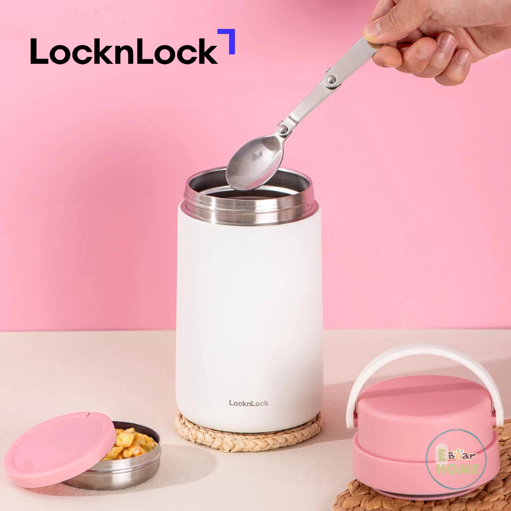 LocknLock โถใส่อาหารเก็บความร้อน LHC8042 - LHC8043 (700ml - 1 ลิตร) สแตนเลส 304 - Ebearhome