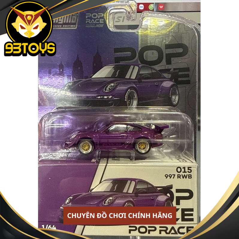 Poprace PRE015 997 RWB โมเดลรถสีม่วง