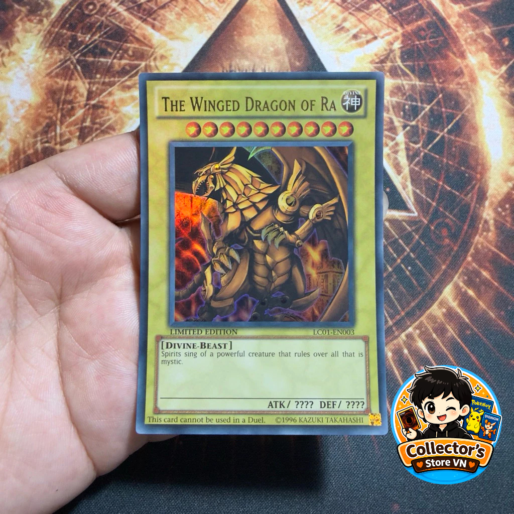 การ์ด Yugioh (UK) - LC01-EN003: The Winged Dragon Of Ra; หายากเป็นพิเศษ