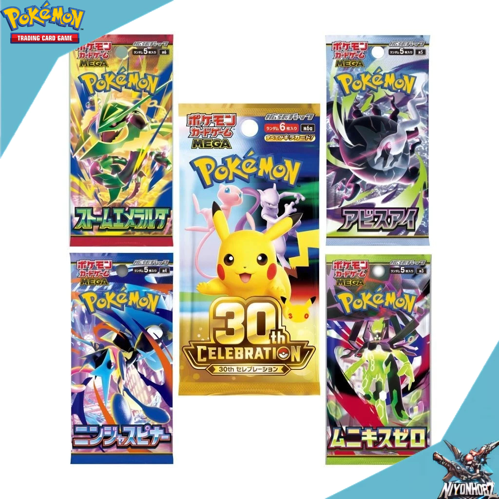 [ของแท้] POKÉMON TRADING CARD GAME Mega M6 M5 M4 M3 Expansion Pack TCG Collection
