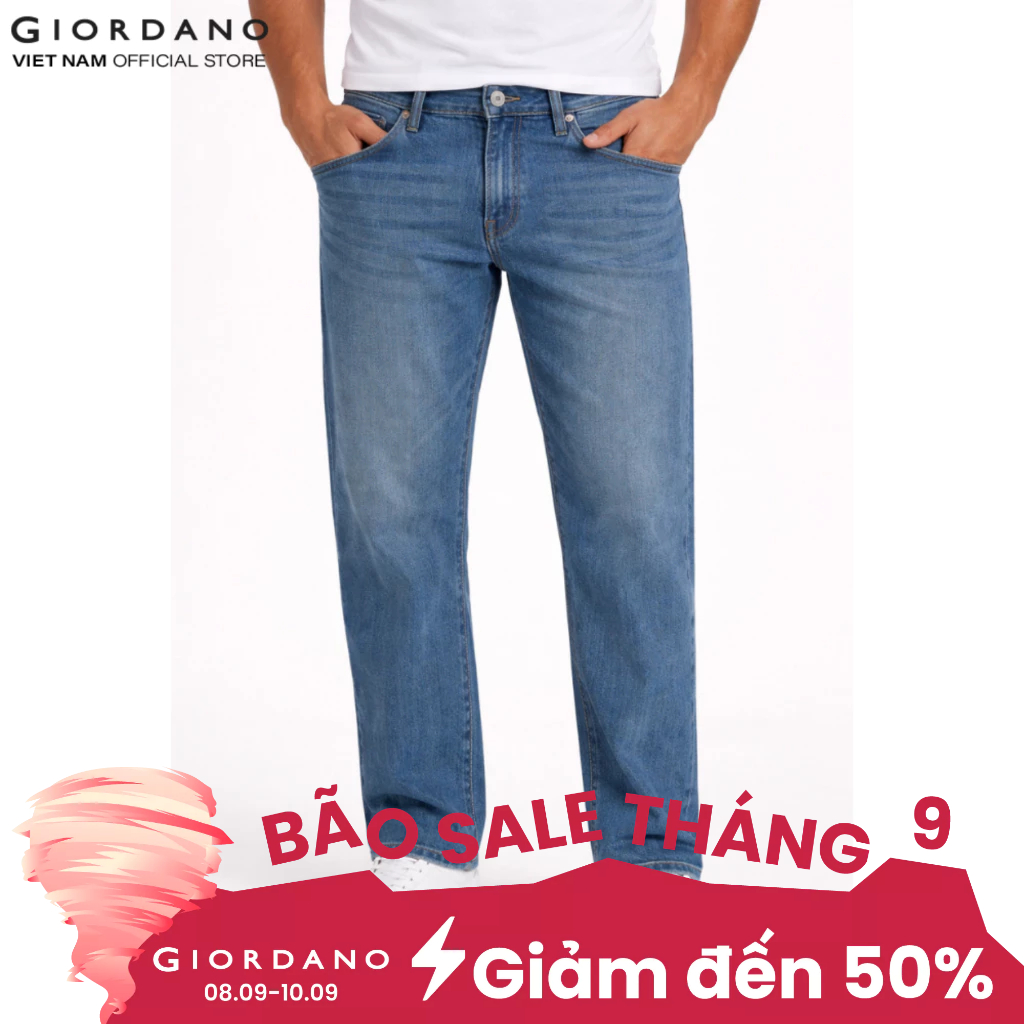 GIORDANO กางเกงยีนส์ขายาวผู้ชาย 01115050