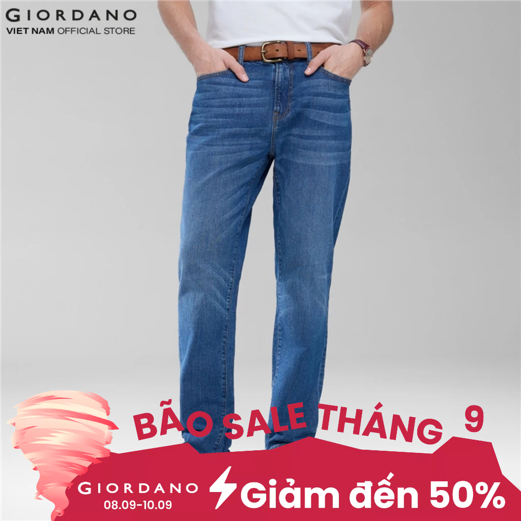 GIORDANO กางเกงยีนส์ขายาวผู้ชาย 01116051