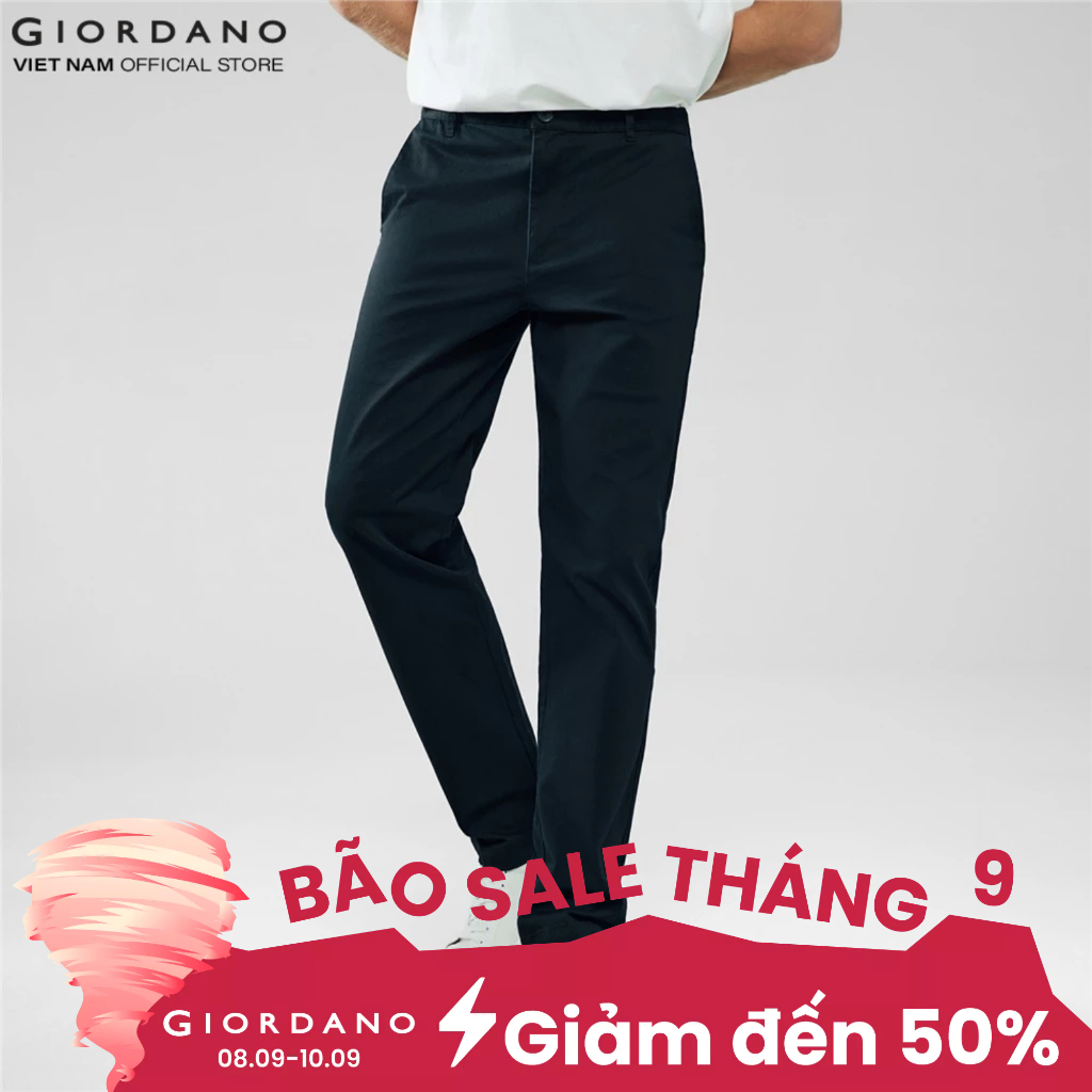 GIORDANO กางเกงสีกากีผู้ชาย Giordano 01116047