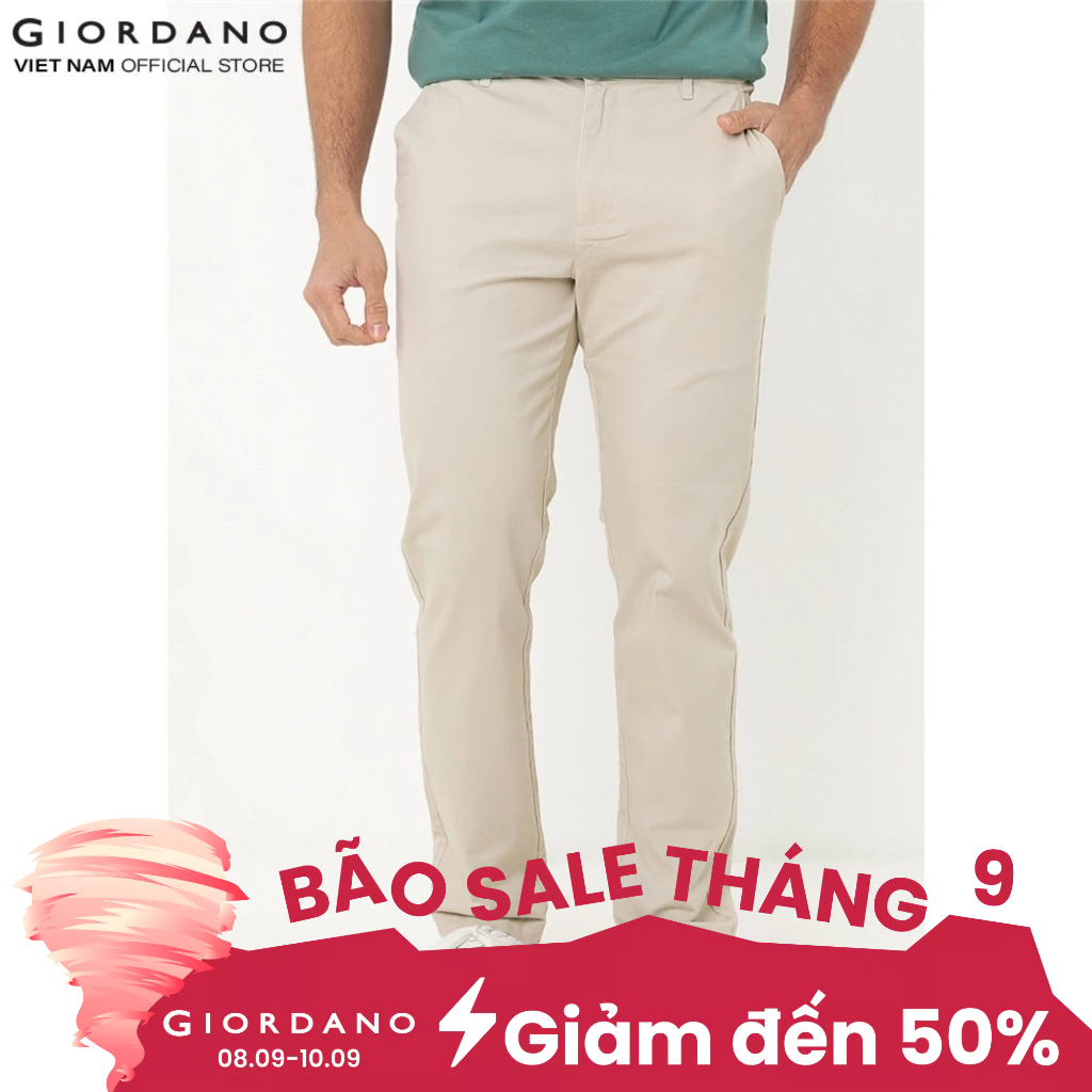GIORDANO กางเกงสีกากีผู้ชาย 01115047