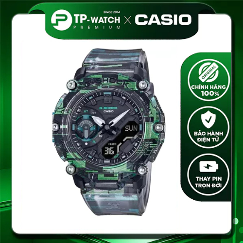 Casio G-Shock GA-2200NN-1A นาฬิกาข้อมือผู้ชายสายเหล็ก | GA-2200NN-1ADR