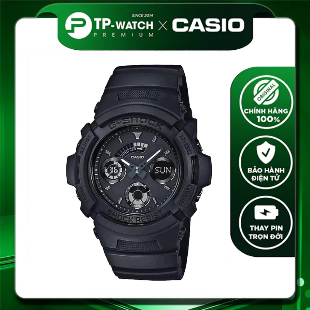 Casio G-SHOCK AW-591BB-1ADR นาฬิกาข้อมือผู้ชายสายพลาสติก | AW-591BB-1A