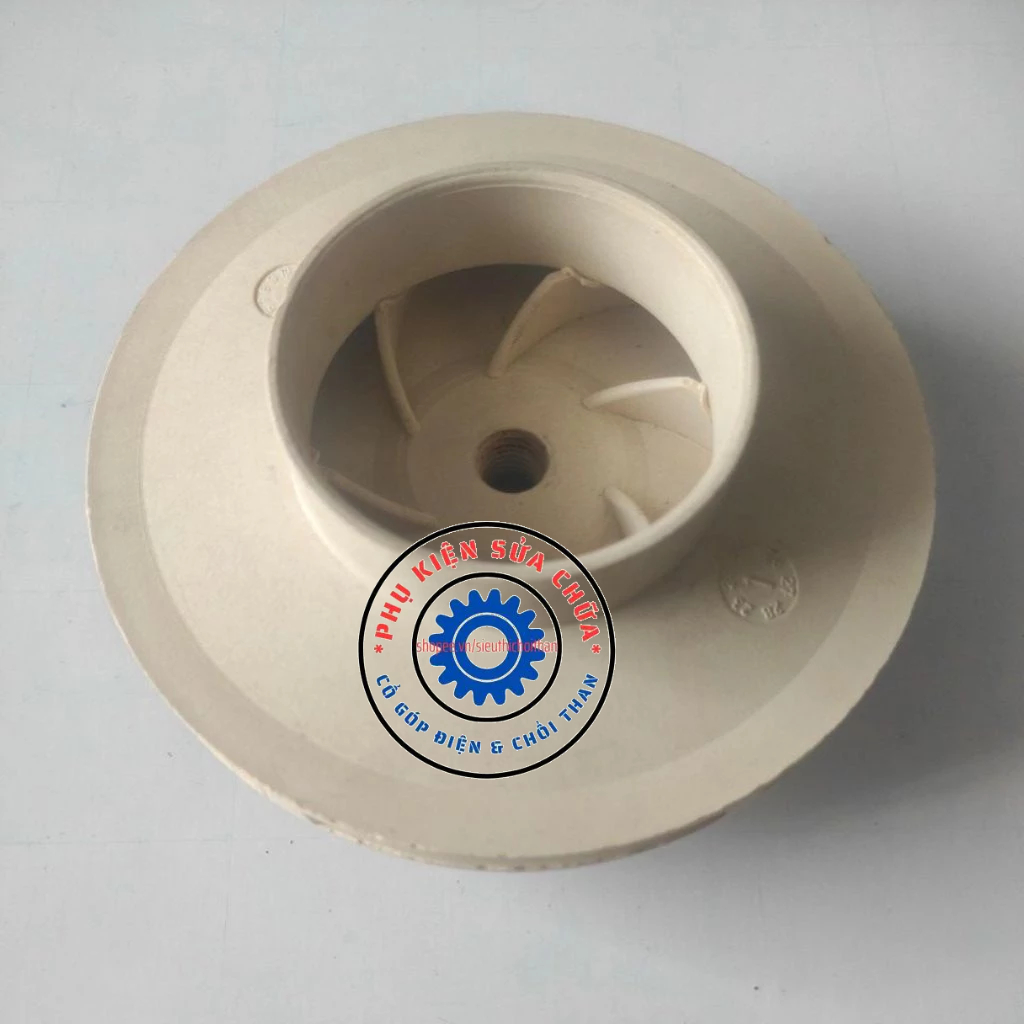 ปีกพลาสติกแท้ 1.5hp-1100w (diameter 132mm - คอดูด 70mm)Vinapump