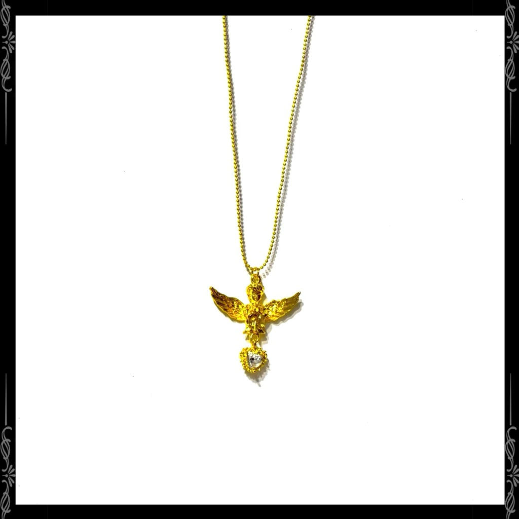 Access Workshop สร้อยคอสแตนเลส สร้อยคอ Maria สไตล์ผู้ชายและผู้หญิง AHS