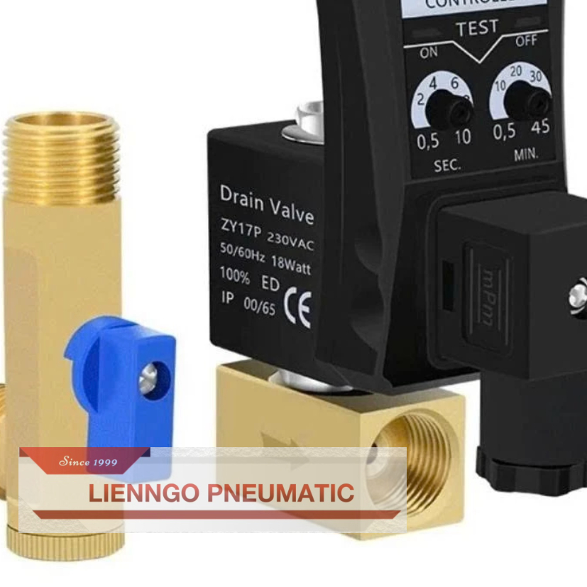 วาล์วคายน้ําอัตโนมัติสําหรับเครื่องอัดอากาศ OPT-A OPT-B DN15