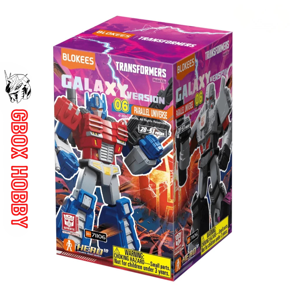 Blokees Figures Transformers Galaxy Version 06 Parallel Universe GV06 หุ่นยนต์กล่องตาบอด Transformer