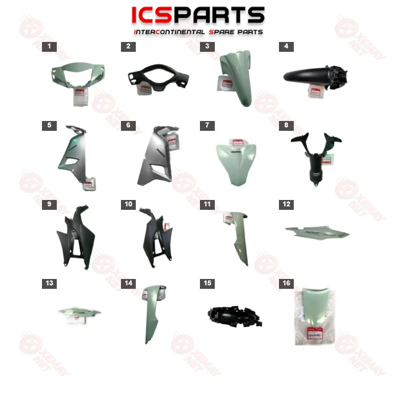 ชุดพลาสติก - WAVE ALPHA 110 CASE 2019 PEARL BLUE GY150 T14