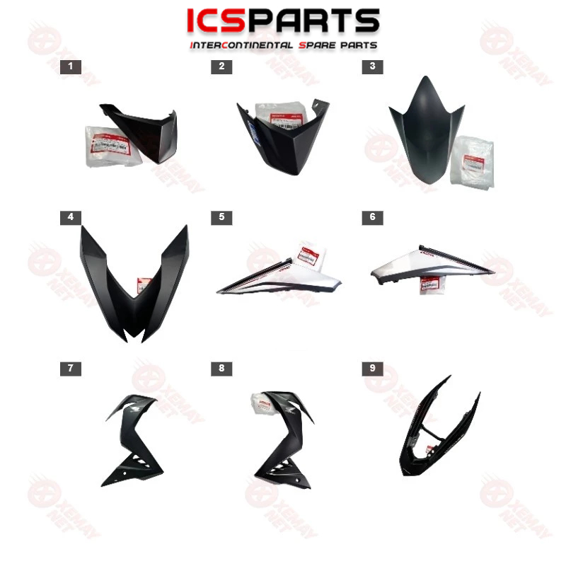 ชุดพลาสติก - 2016 WINNER CASE BLACK RED NH - A76M WL1