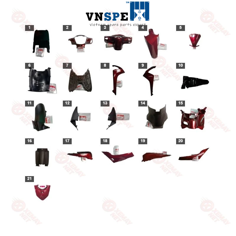 พลาสติก - 2018 VISION SHIRT DARK RED SMATKEY R - 350 B7