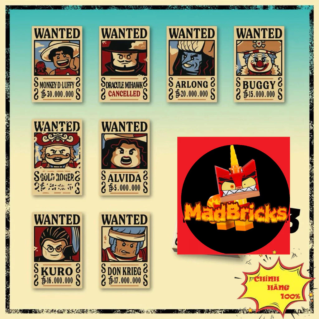 (ของแท้) LEGO MISSING PIECE ONE PIECE EACH CHARACTER