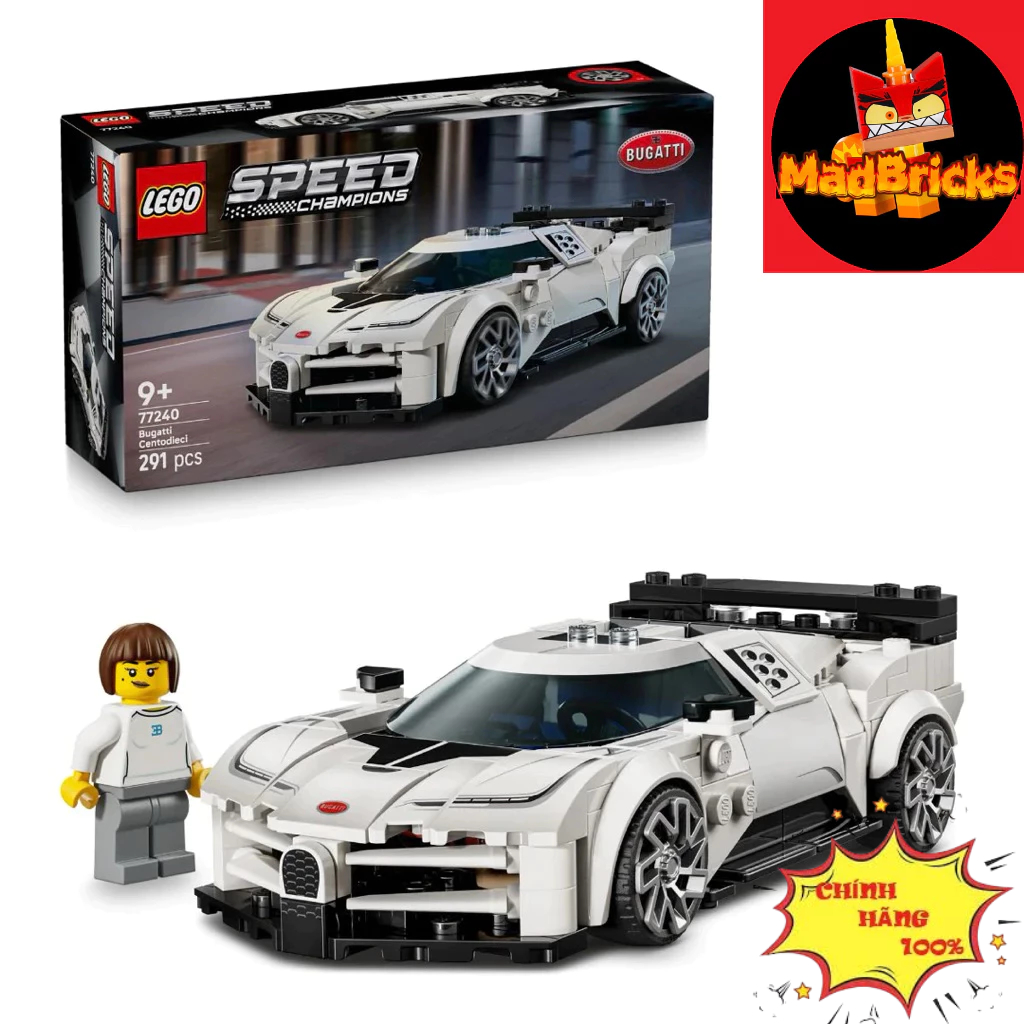 Bugatti Centodieci LEGO SPEED CHAMPIONS 77240 Super Sports Car Assembly Toy