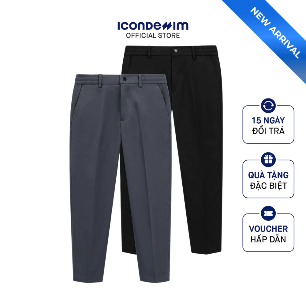 ICONDENIM Urban Pants Form Slim Crop กางเกงผู้ชาย QTID0072