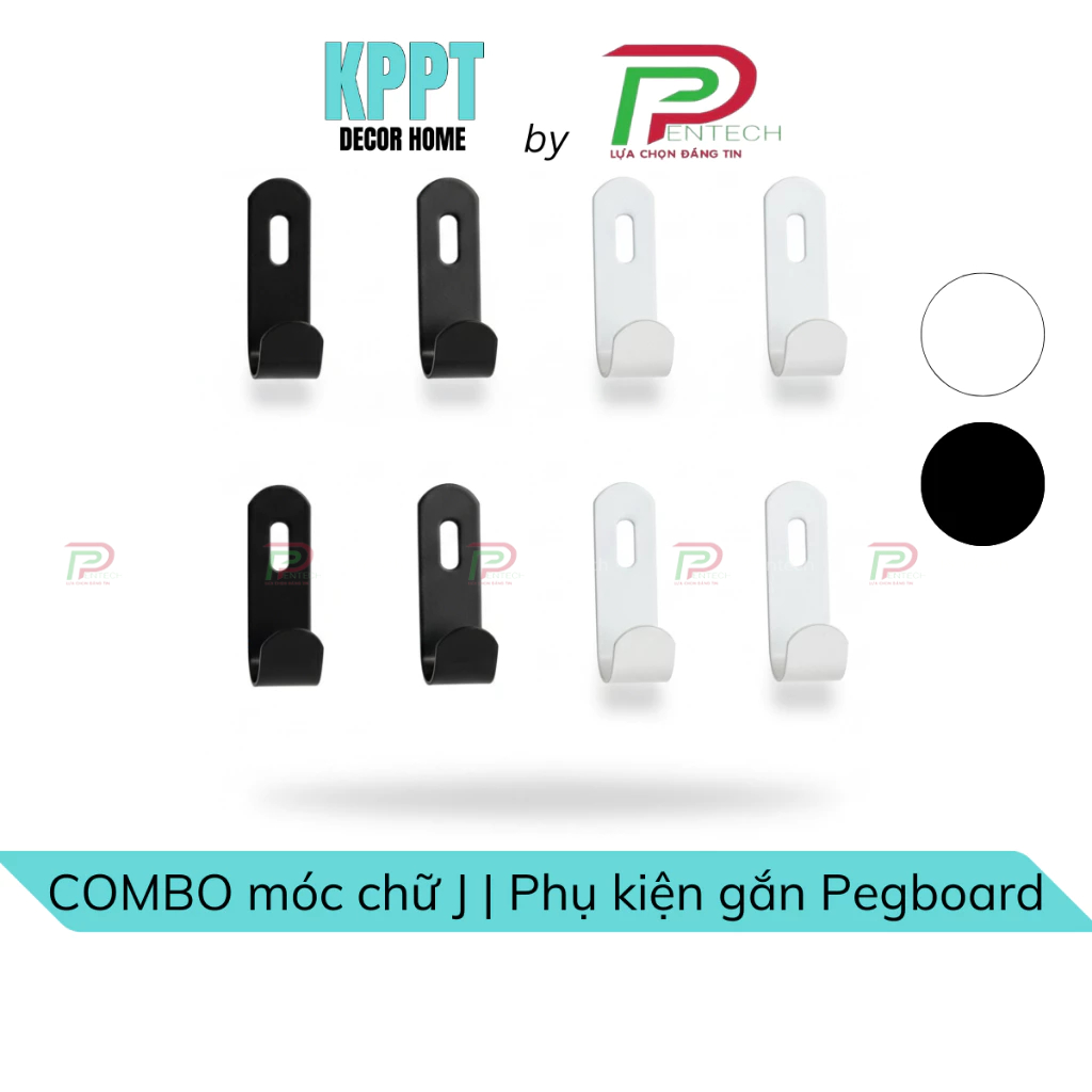 ตะขอ Pegboard รูปตัว J Combo, Pegboard กระดาษลูกฟูกแบบมีรูแขวนสําหรับแขวนอุปกรณ์ตกแต่ง, อุปกรณ์เสริม