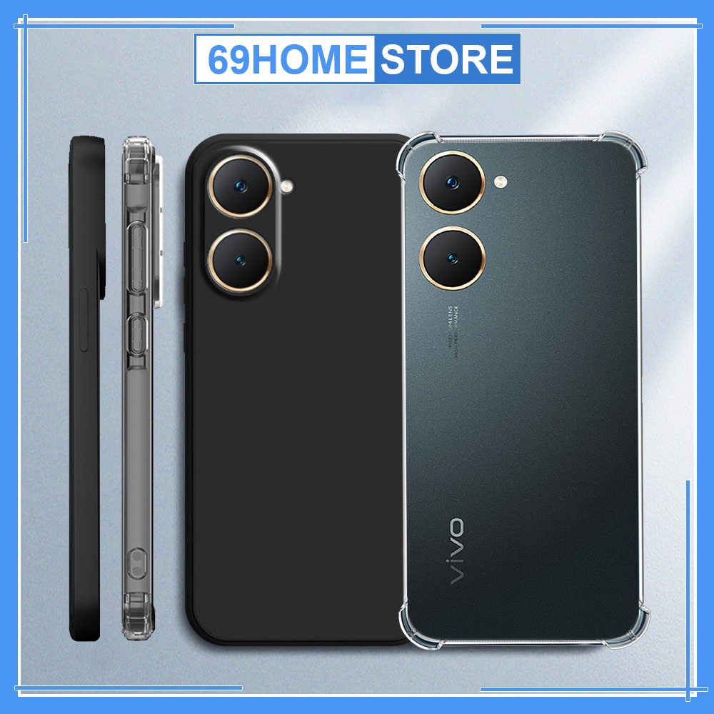เคส Vivo Y03 / Y18 / Y18S / Y03T กันกระแทก โปร่งใส กันกล้อง