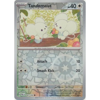 การ์ดโปเกมอน Tandemaus - 167/193 - Common Reverse Holo
