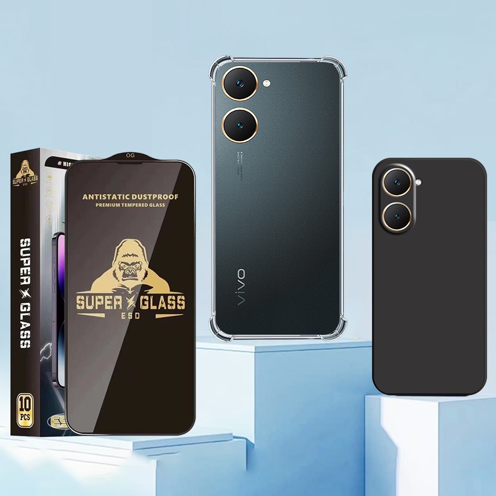 เคส Vivo Y03 / Y18 / Y18S / Y03T กันกระแทก โปร่งใส กันกล้อง