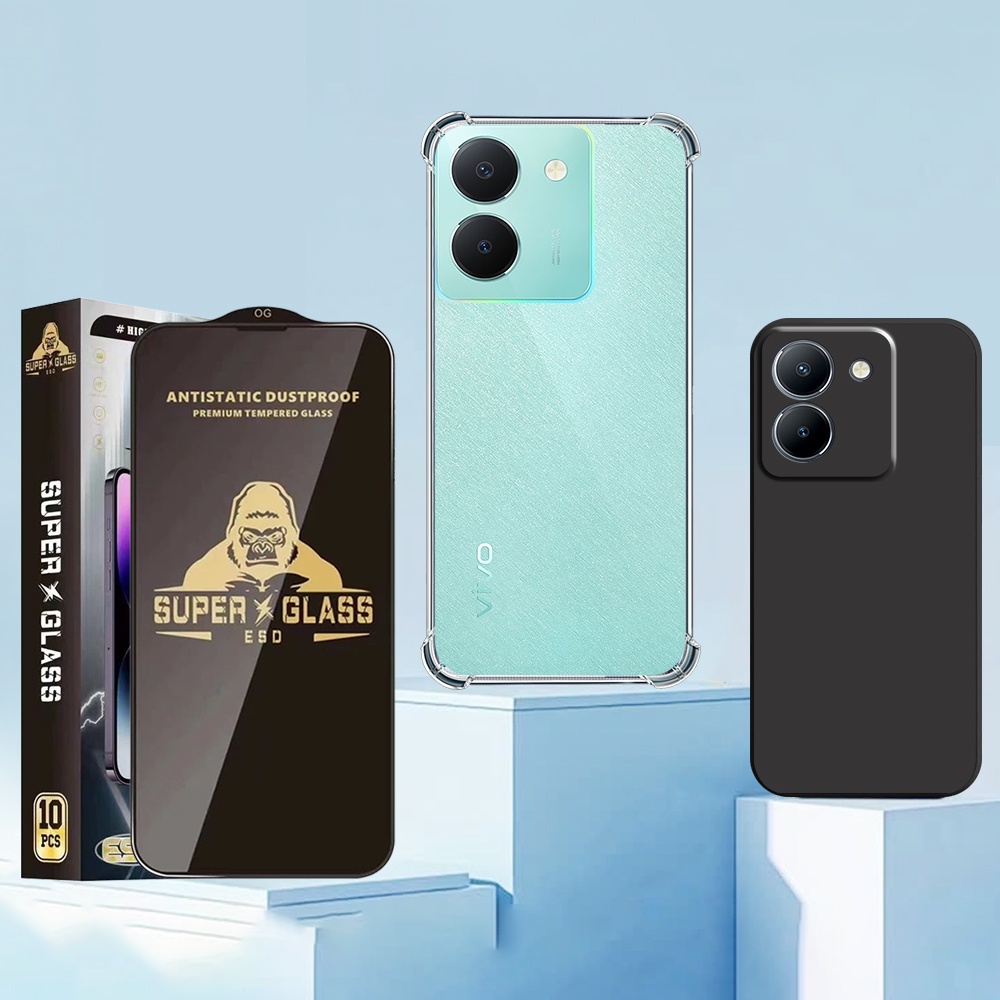 เคส Vivo Y36 / Y76 / Y78 กันกระแทก โปร่งใส กันกล้อง