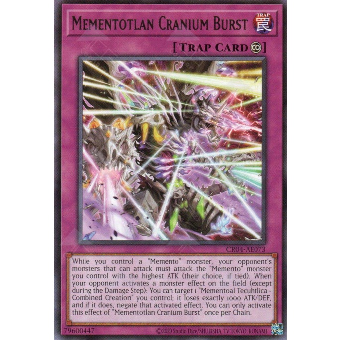 การ์ด Yugioh! - CR04-AE073 - Mementotlan Cranium Burst