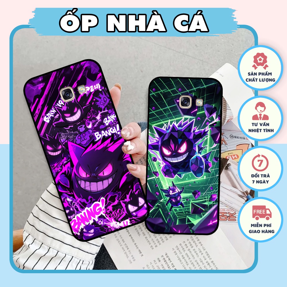 เคส Samsung A3 2017 / A5 2017 / A7 2017 ใน Mini Anime Pokemon Gengar Graffiti