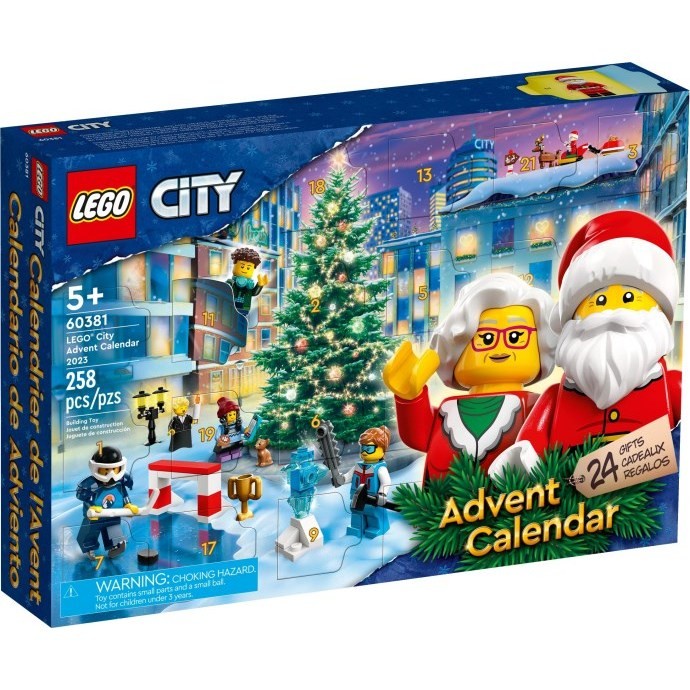 ️ 60381 Iego City Advent Calendar - City Calendar ประกอบของเล่นสําหรับวันหยุดปี 2023