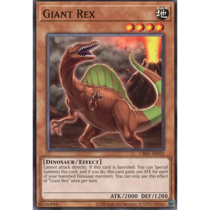 การ์ด Yugioh! - CR01-AE024 - ยักษ์เร็กซ์