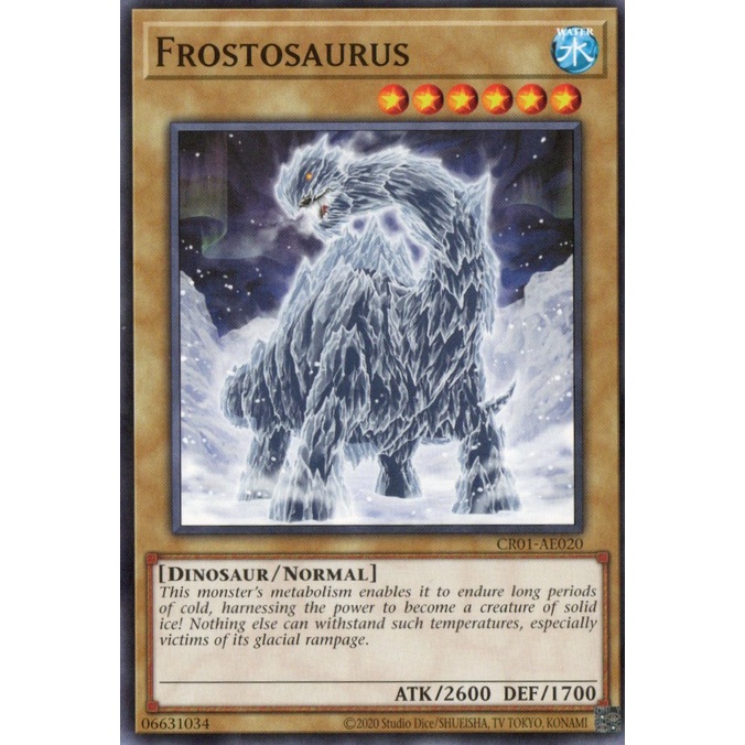 การ์ด Yugioh! - CR01-AE020 - Frostsaurus
