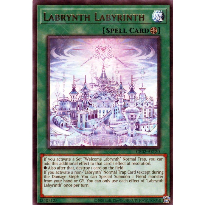 การ์ด Yugioh! - CR02-AE120 - Labrynth Labyrinth