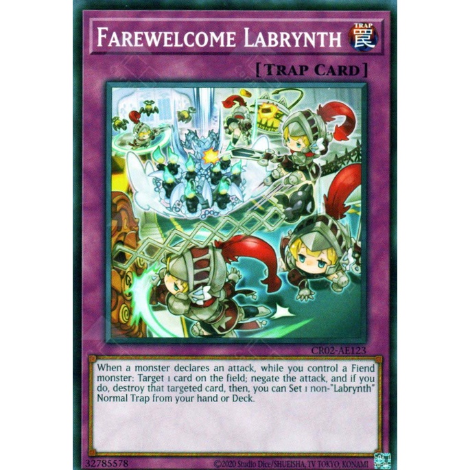 การ์ด Yugioh! - CR02-AE123 - Farewell Labrynth