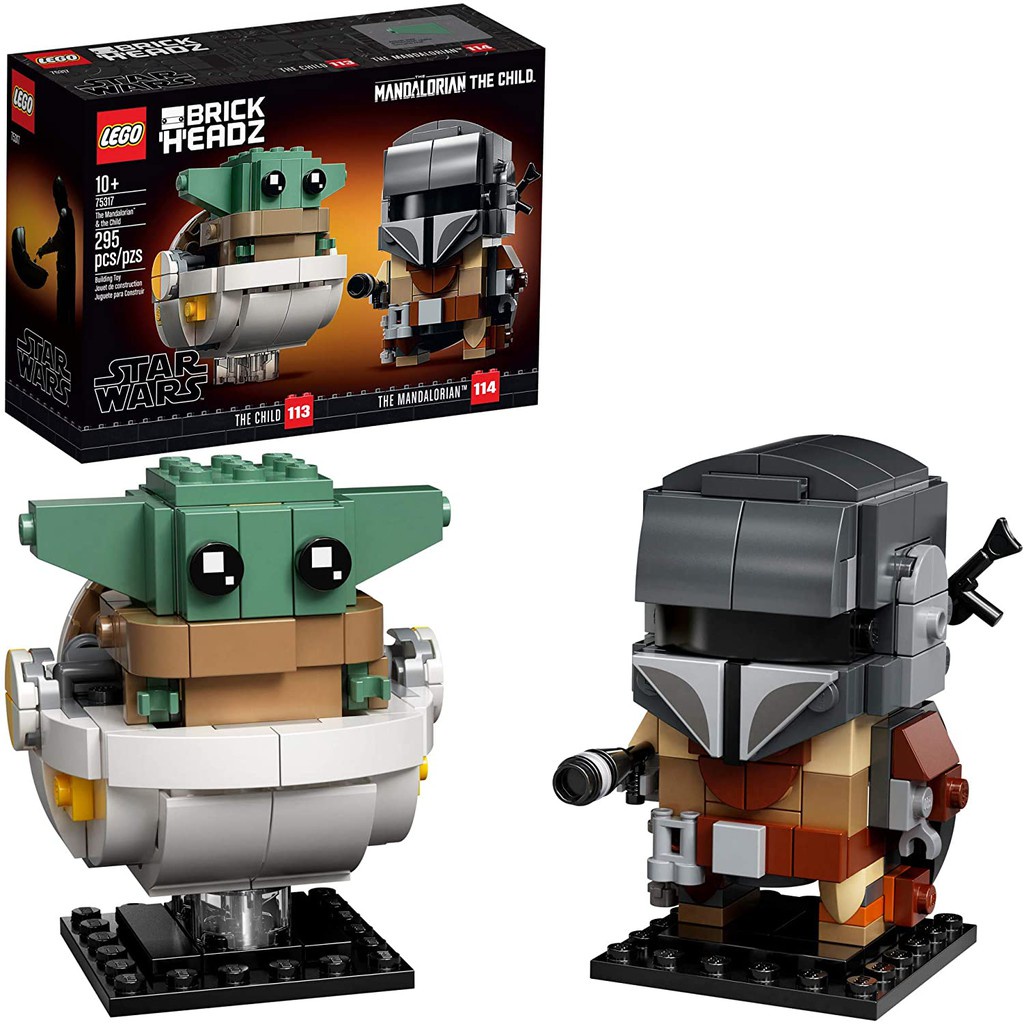 75317 Iego BrickHeadz Star Wars The Mandalorian & The Child - โมเดล