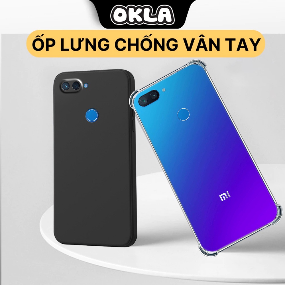 เคส Xiaomi Mi 8 / Mi 8 SE / Mi 8 Lite / MI S2 แบบใส สีดํา ยืดหยุ่น กันกระแทก ป้องกันกล้อง