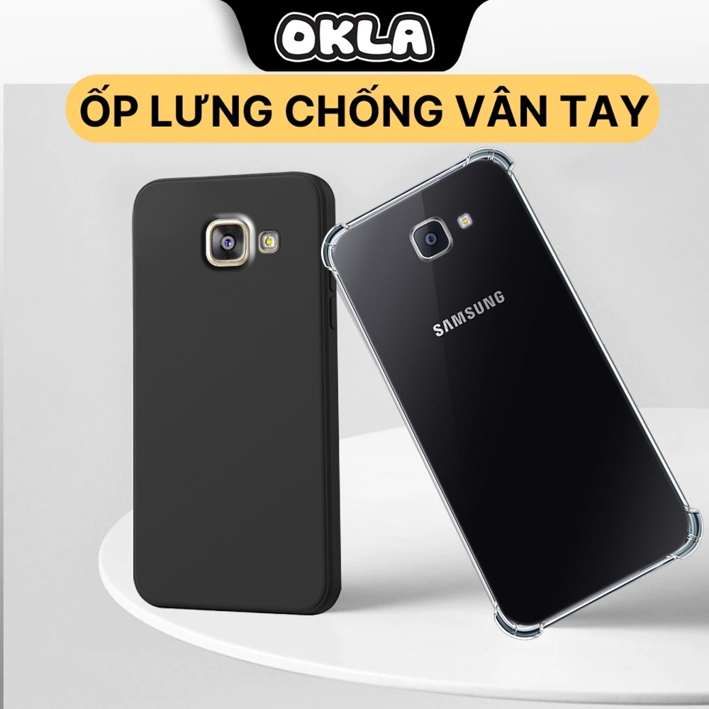 เคส Samsung A9 Pro / C9 Pro แบบใส สีดํา กันกระแทก กันกล้อง
