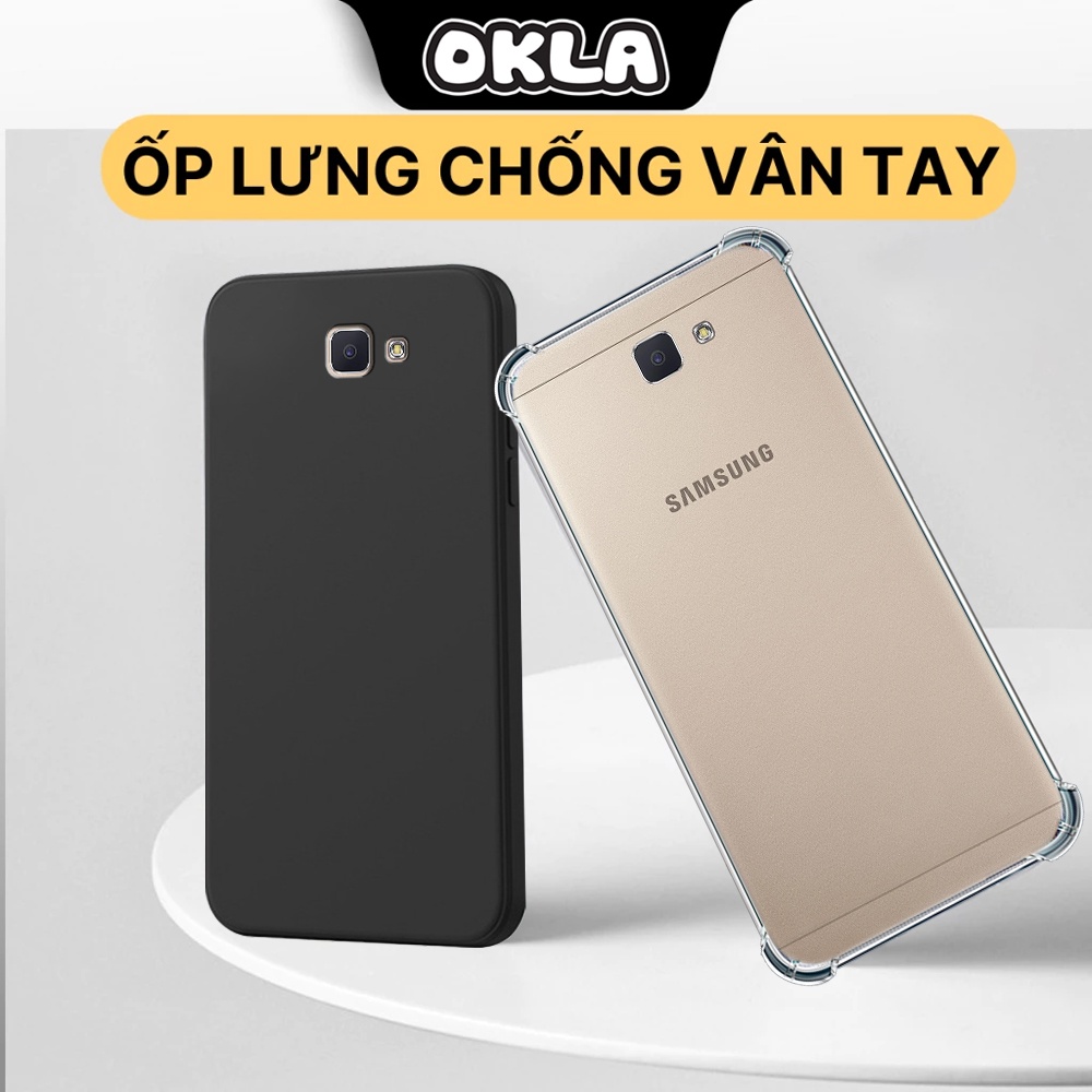 เคส Samsung J5 Prime / J7 Prime แบบใส สีดํา กันกระแทก กันกล้อง