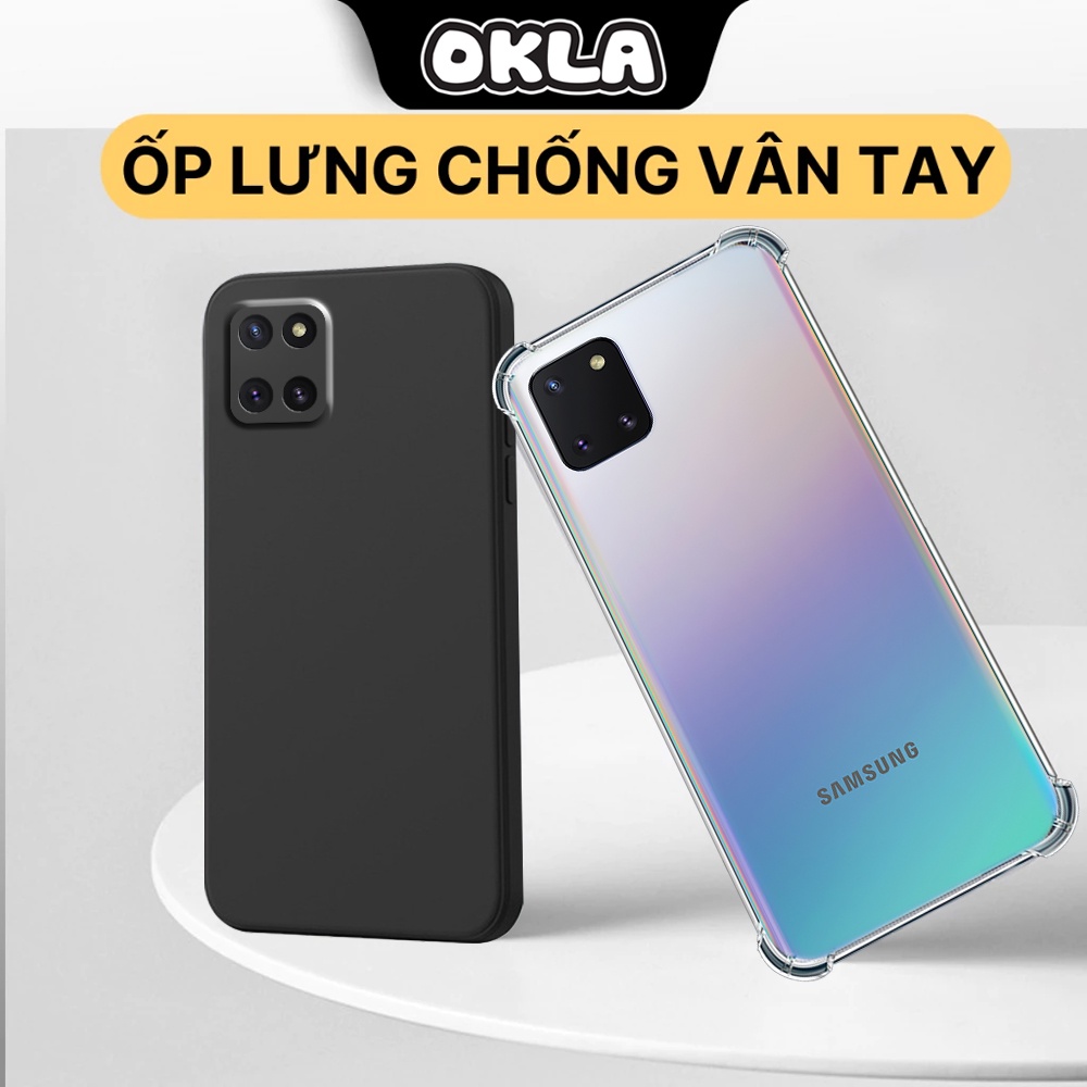 เคส Samsung Note 10 Lite / S10 Lite แบบใส สีดํา กันกระแทก กันกล้อง