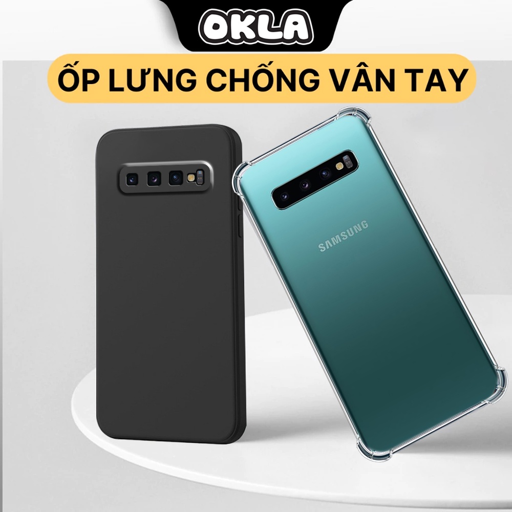 เคส Samsung S10 / S10 5G / S10 Plus / S10+ ใส ดํา ยืดหยุ่น กันกระแทก กันกล้อง