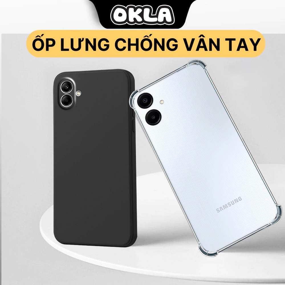 เคส Samsung A06 / A06 5G แบบใส สีดํา กันกระแทก กันกล้อง