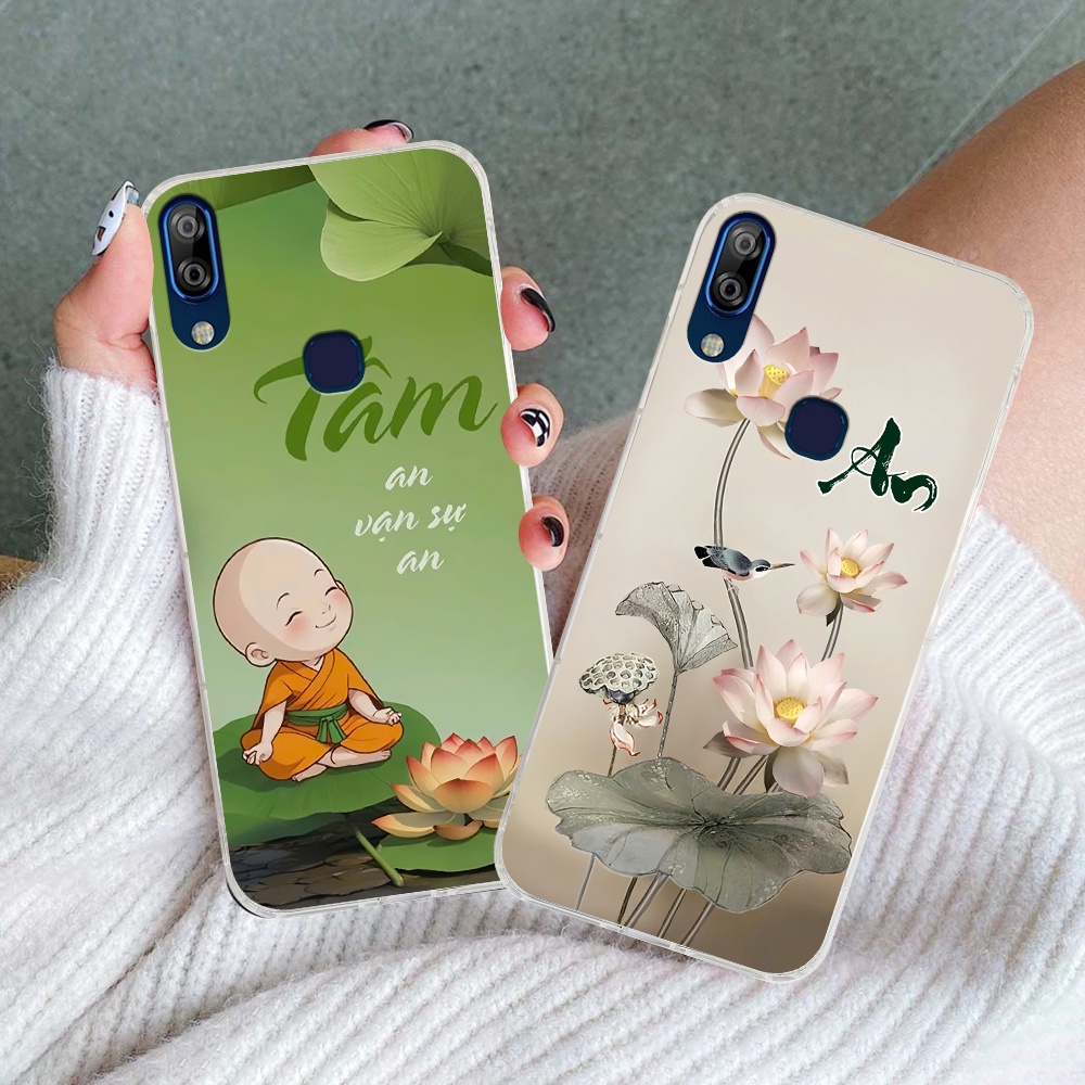 เคส Vsmart Active 1 / Active 1 Plus / Active 1+ พิมพ์ลายใบบัวโพธิ์และความสงบใจ