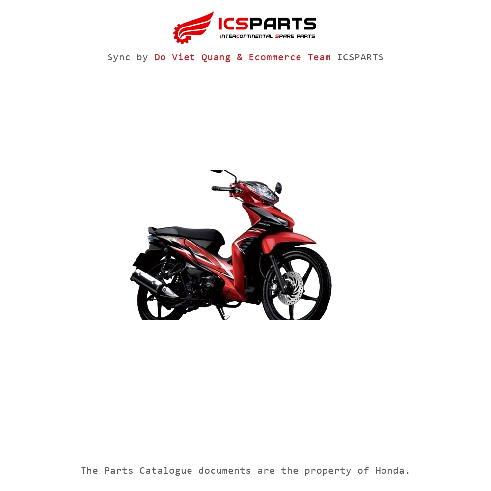 ชุดพลาสติก - ฝาครอบ - HONDA K03 Wave Rsx 110 2010 สีแดง -R340C Y8 Y9-A