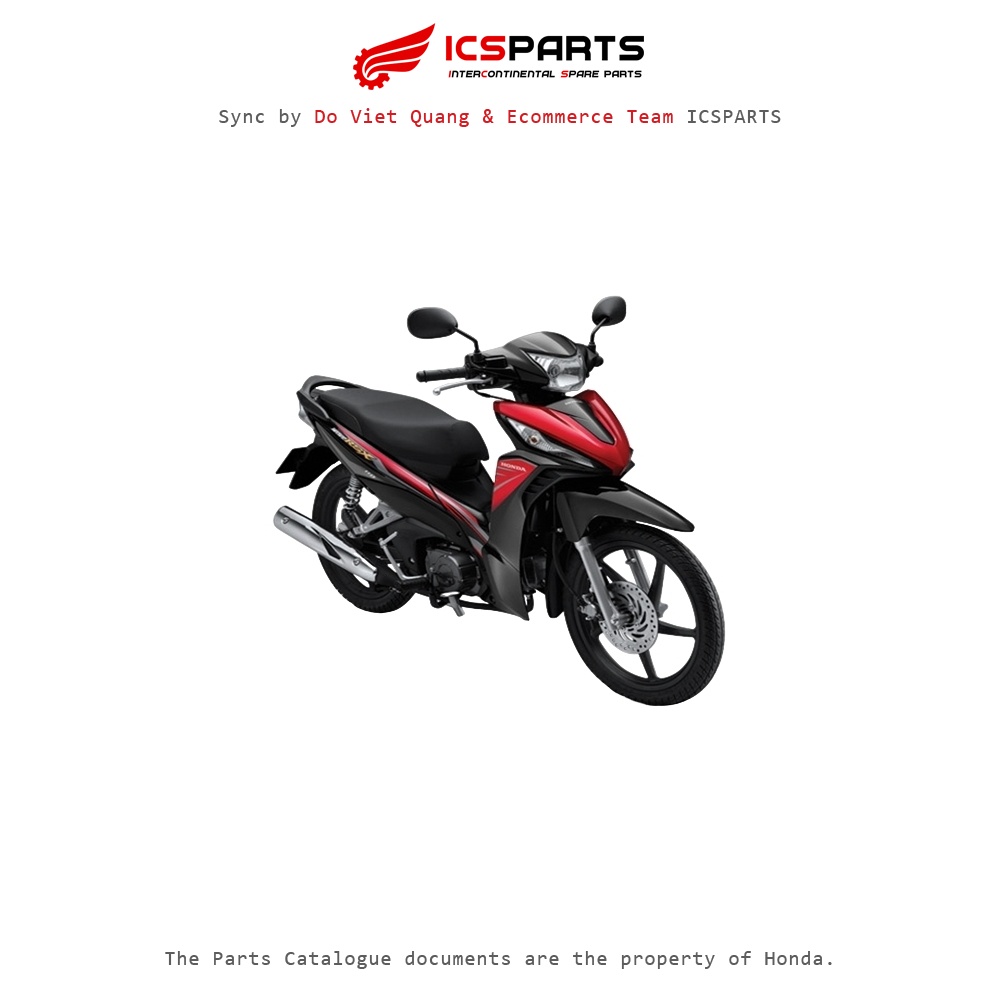 ชุดพลาสติก - ฝาครอบ - HONDA K03 Wave Rsx 110 2014 สีดํา แดง - Nh-B25K J7 J8 J9-A