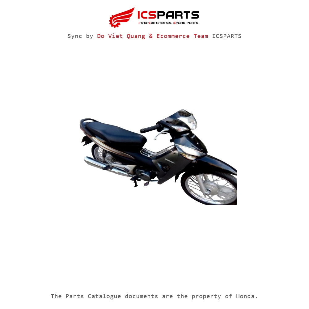 ชุดพลาสติก - ฝาครอบ - HONDA Wave S 100 2008 สีดํา - A69 T3T4-B