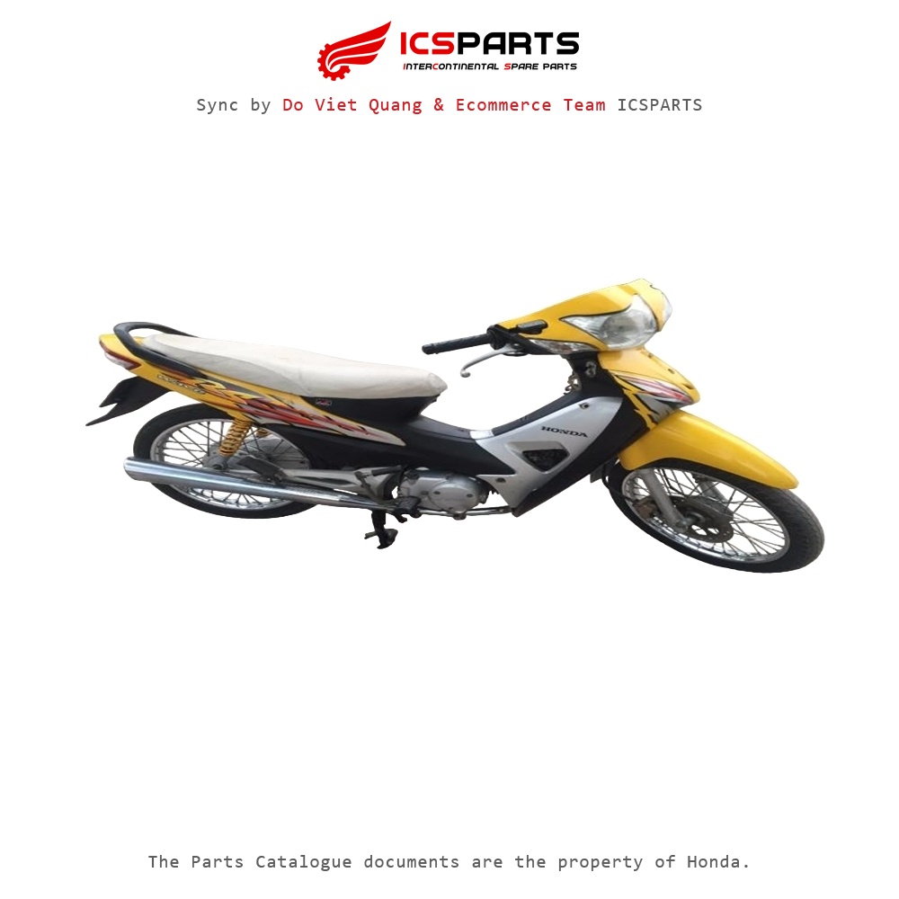 ชุดพลาสติก - ฝาครอบ - HONDA Wave Rs 100 2005 สีเหลือง - 106 SB