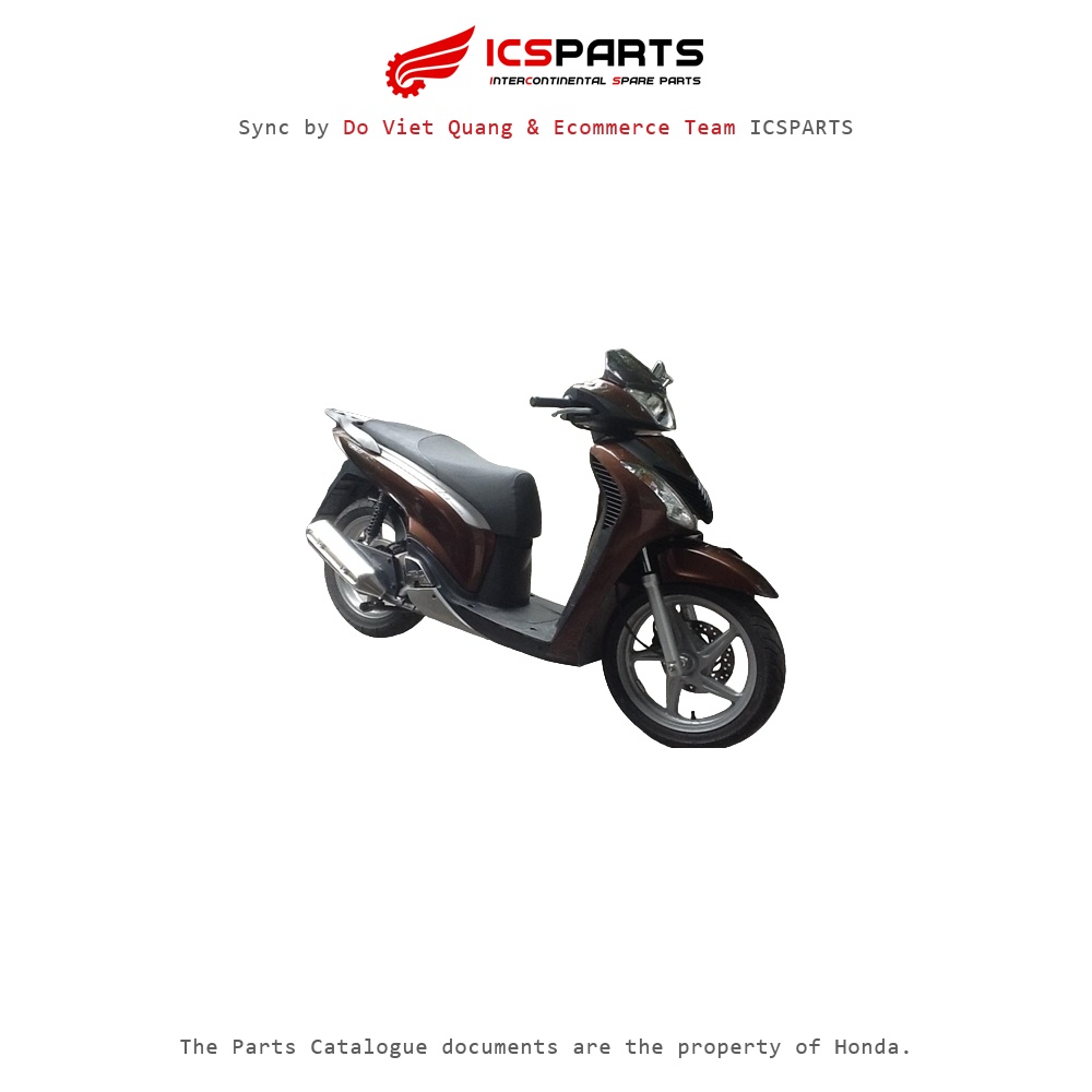 ชุดพลาสติก-ฝาครอบ-ฝาครอบสําหรับ HONDA Sh 125&150 ปี 2009-2011 สีน้ําตาล (เข้ม)-Yr 303 Z1,Z3(125Cc)Z2