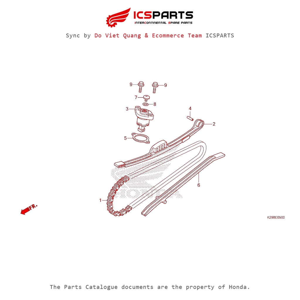 Cam Chain - Cam Chain เพิ่ม (E-5-B) HONDA Sh Mode (05/2013-12/2018) อะไหล่ Catalogue
