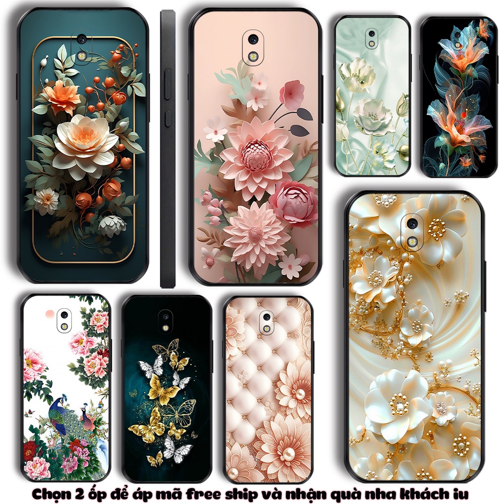 เคส Samsung J2 Pro J3 Pro J5 Pro j7 Pro J2 Core, J2 Prime พิมพ์ลายดอกไม้สวยหรู